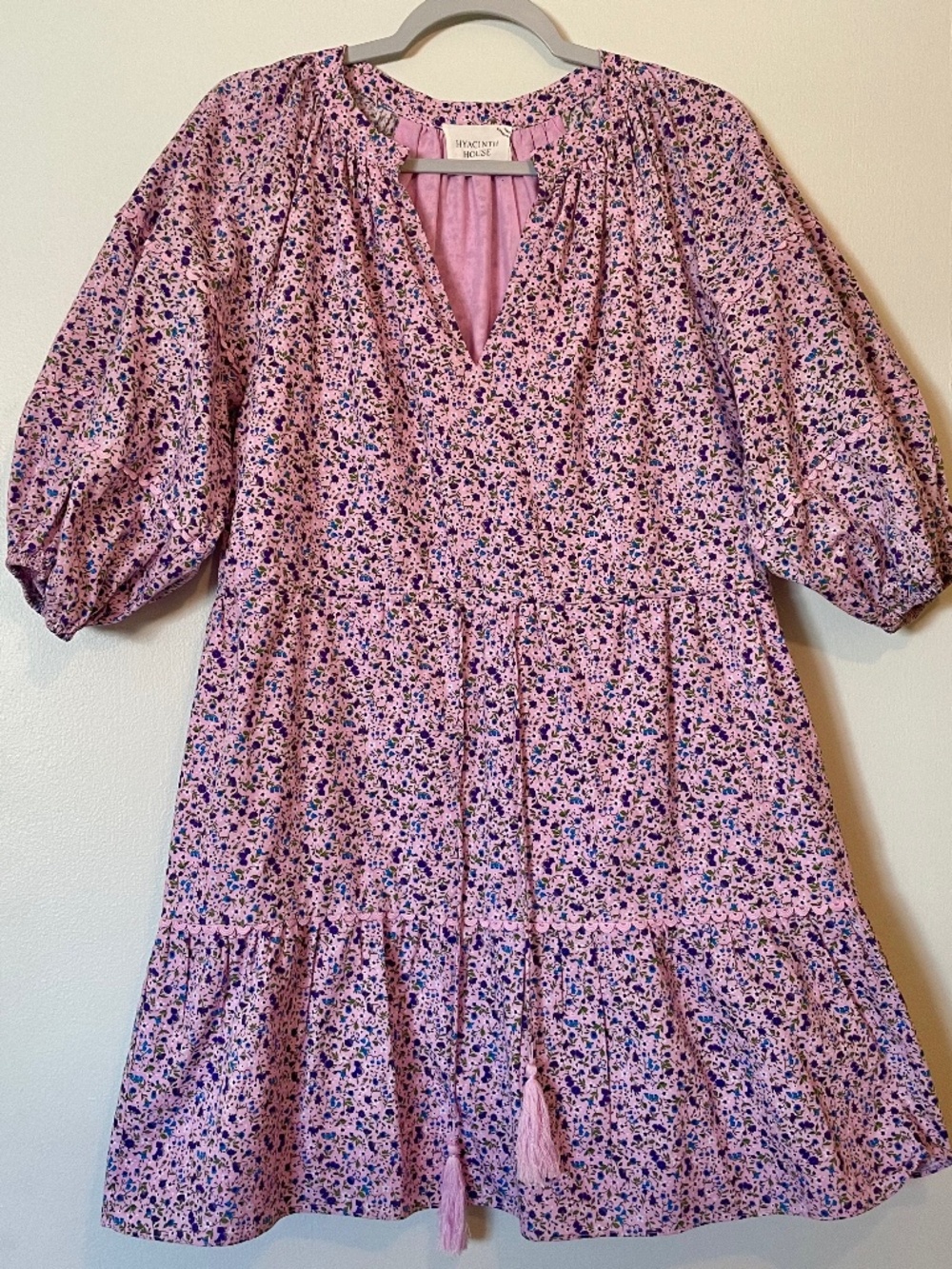 Hyacinth House Tuckernuck 3/4 Puff sleeve Floral dress